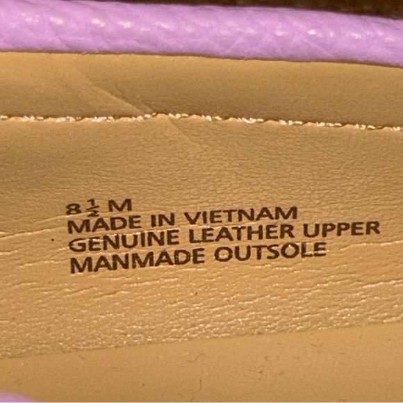 Talbots Becca Tie Soft Pebble Leather Slip On  Loafer Shoes - Picture 7 of 8